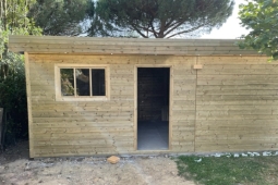 Garage en bois - Système panneaux